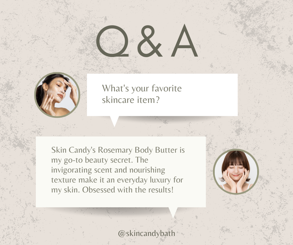 Got Questions? We've Got Answers! Dive into the Skin Candy Q&A Wonderland and Uncover the Secrets to Radiant, Natural Beauty. Your Curiosity + Our Expertise = Skincare Magic!
