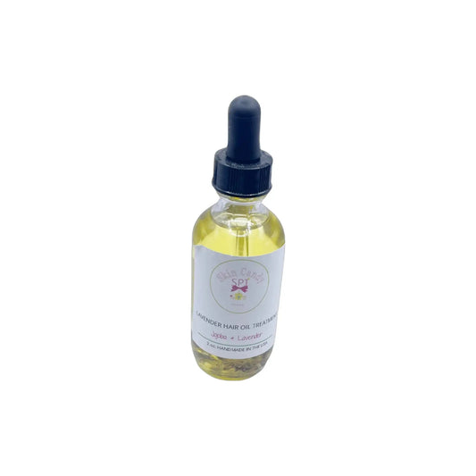 2 oz. All Natural Lavender Hair Oil Treatment For Thinning, Falling Hair, Itchy Scalp, & Breakage (Vegan) - Skin Candy Bath & Body