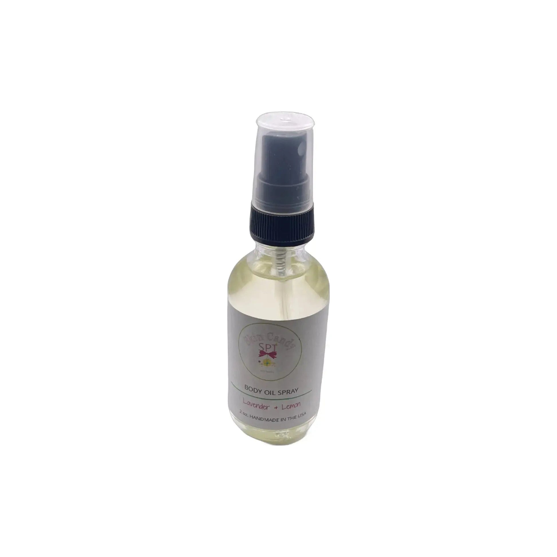 2 oz. All Natural Lavender & Lemon Body Moisturizing Oil (Vegan) - Skin Candy Bath & Body