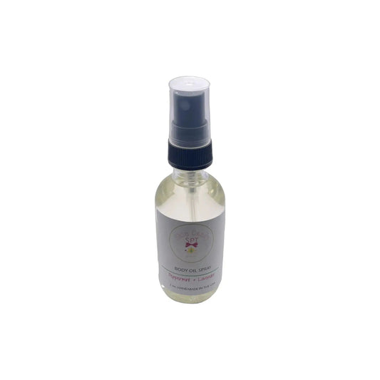 2 oz. All Natural Peppermint & Lavender Body Moisturizing Oil (Vegan) - Skin Candy Bath & Body