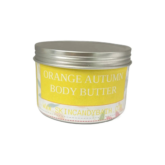 4 oz. All Natural Autumn Moisturizing Body Butter Cocoa & Shea Butter Infused (Vegan) - Skin Candy Bath & Body