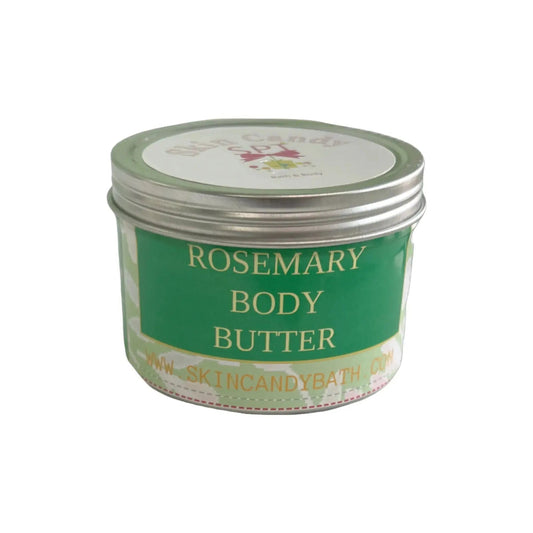 4 oz. All Natural Hydrating Rosemary Moisturizing Body Butter (Vegan) - Skin Candy Bath & Body
